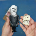 Charles Darwin English naturalist, geologist and biologist, atheist figurine