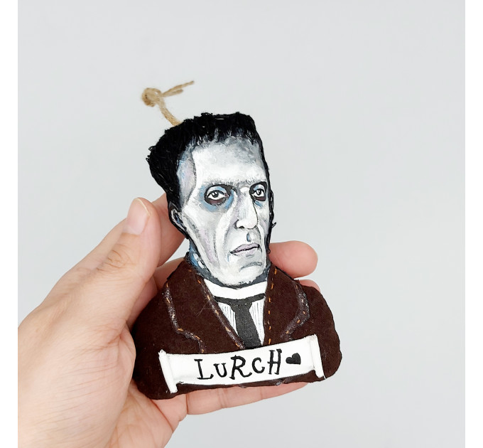 SET Gomes & Morticia ornaments, Horror Movie handcrafted ornaments