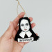 SET Gomes & Morticia ornaments, Horror Movie handcrafted ornaments