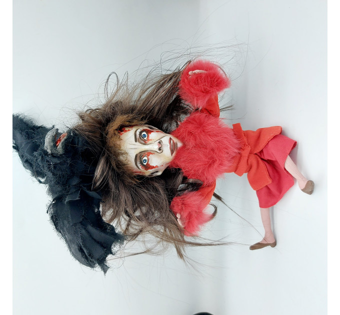 Elisabeth Shepard doll ( the Omen 1976 ) - Halloween decor - MADE TO ORDER
