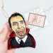 Vampire Dracula - Christopher Lee, The Satanic Rites of Dracula 1973, retro horror movies ornament 