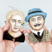 Hercule Poirot famous detective Christmas ornament