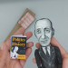 Raymond Aron famous French philosopher, thinker 20th century figurine - Librarian gift!