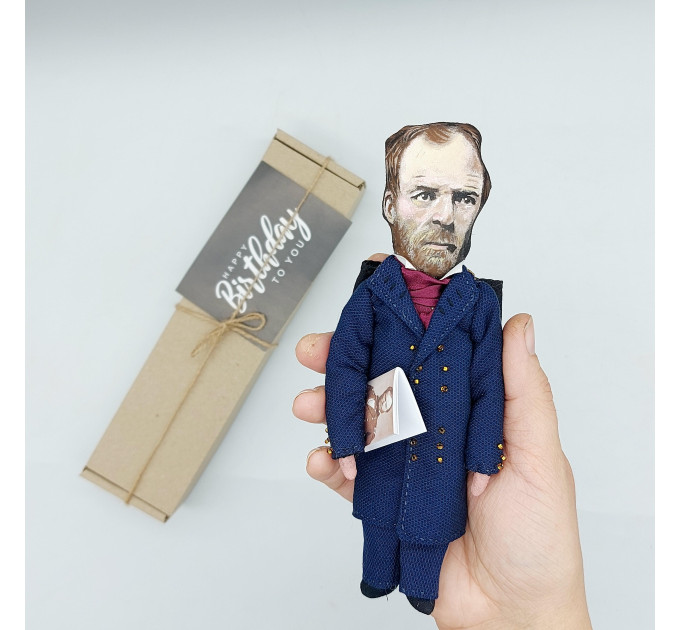 William Sherman figurine, famous general American Civil War - History gift!