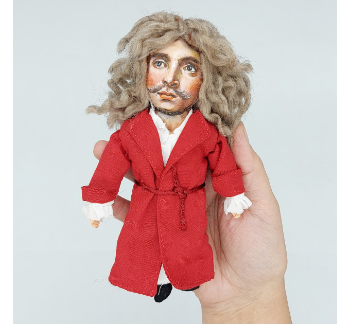 Moliere figurine - Jean-Baptiste Poquelin French playwright, actor, poet World literature - Book lover gift!