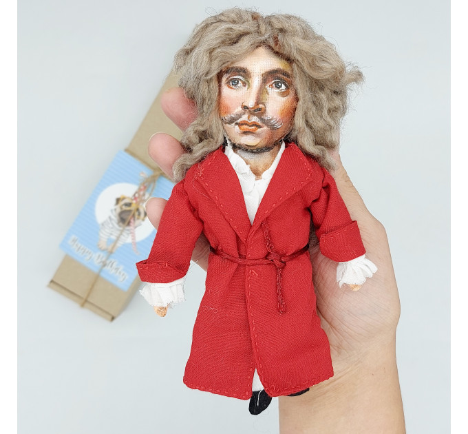 Moliere figurine - Jean-Baptiste Poquelin French playwright, actor, poet World literature - Book lover gift!