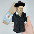 Nostradamus figure, French astrologer, apothecary, physician, and famous reputed seer - Collectible doll