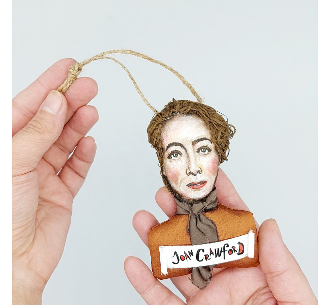 Bette Davis and Joan Joan Crawford - Christmas ornaments handmade