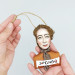 Bette Davis and Joan Joan Crawford - Christmas ornaments handmade