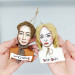 Bette Davis and Joan Joan Crawford - Christmas ornaments handmade
