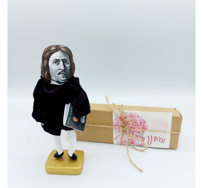 Nicolas Poussin famous French painter figure - Gift for Artist! 