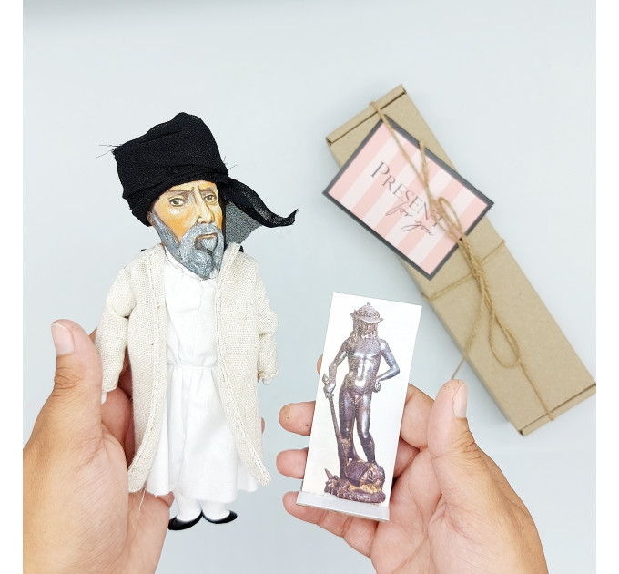 Donatello famous sculptor of the Renaissance figurine - Collectible doll