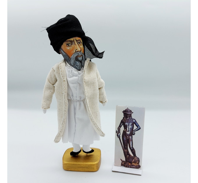 Donatello famous sculptor of the Renaissance figurine - Collectible doll