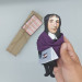 Blaise Pascal famous French mathematician, inventor, philosopher figurine - Mathematician teacher gift!