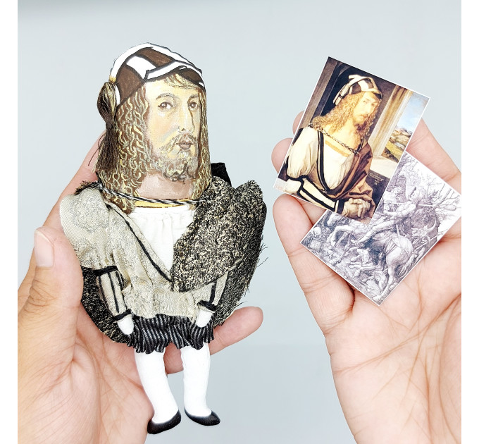 Albrecht Dürer famous German painter the Renaissance figurine - Art studio decor - Collectible doll