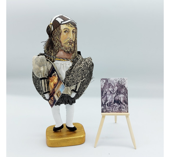 Albrecht Dürer famous German painter the Renaissance figurine - Art studio decor - Collectible doll