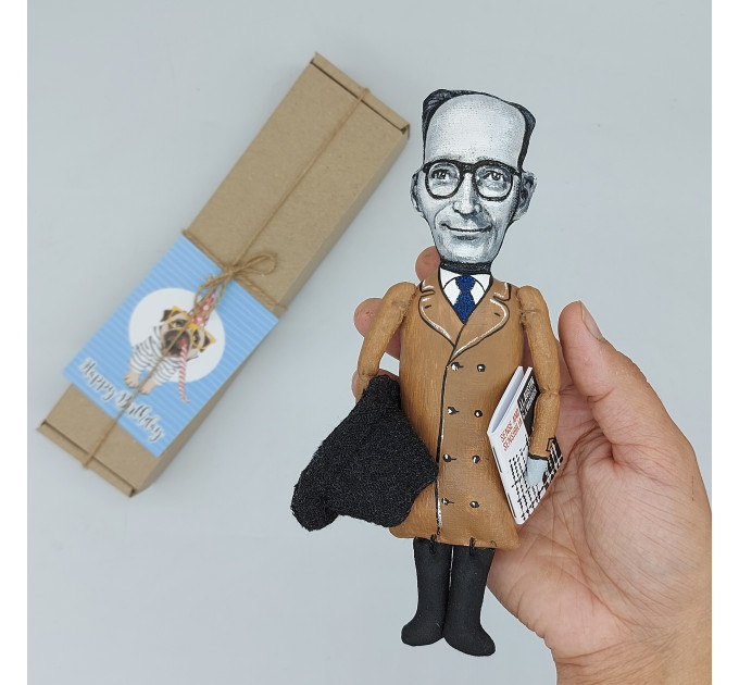 John Langshaw Austin famous English philosopher figurine - Philosophy gift! Library decor.