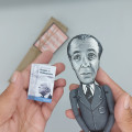 Jorge Luis Borges figurine, famous writer  philosophical World Literature - Readers gift! Collectible doll