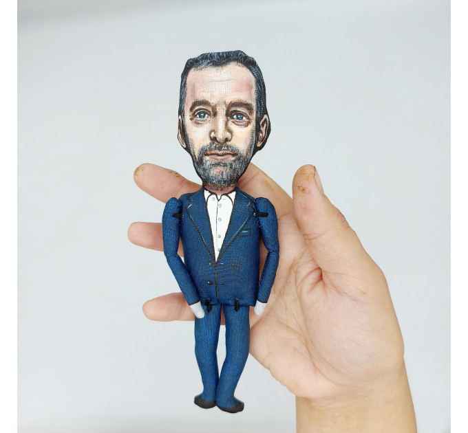 Sam Harris famous American philosopher, neuroscientist, podcast host - the four horsemen - Atheist gift! Collectible doll