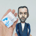 Sam Harris famous American philosopher, neuroscientist, podcast host - the four horsemen - Atheist gift! Collectible doll