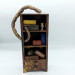 Book worm Library Bookcase, Dollhouse Library miniature furniture 1 : 12