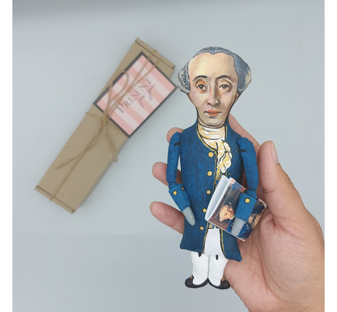 Giacomo Casanova famous Italian adventurer figurine, author autobiography Histoire de ma vie (Story of My Life) - Readers gift!
