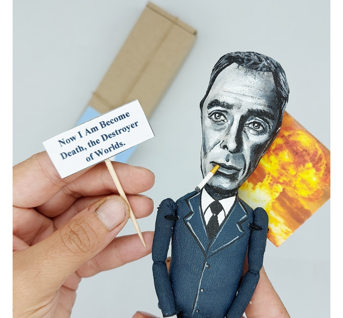 Robert Oppenheimer famous American theoretical physicist figure, Physicist gift! Collectible doll