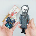 Jules Verne figurine, famous French novelist, poet, father of science fiction - Book lover gift!