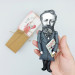Jules Verne figurine, famous French novelist, poet, father of science fiction - Book lover gift!