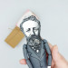 Jules Verne figurine, famous French novelist, poet, father of science fiction - Book lover gift!