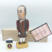Edward Gibbon famous English historian, writer figurine, Historian gift! Collectible doll 