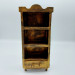 Miniature handmade wooden Bookcase, Library decor, Bookshelves art - Gift for librarian! 