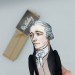 Alexander Hamilton famous American statesman, Founding Father figurine, Historical doll