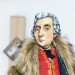 James Boswell figure, famous lawyer, biographer, author Life of Samuel Johnson - Book shelf decor - Readers gift! Collectible doll