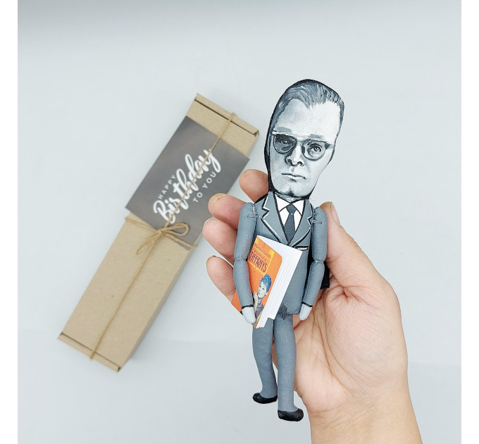 Truman Capote figure, famous American novelist, short story writer, actor - Gift for readers! Collectible doll