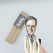 Tom Wolfe figure, famous American author, journalist - Satirical literature - Book lover gift! Collectible doll
