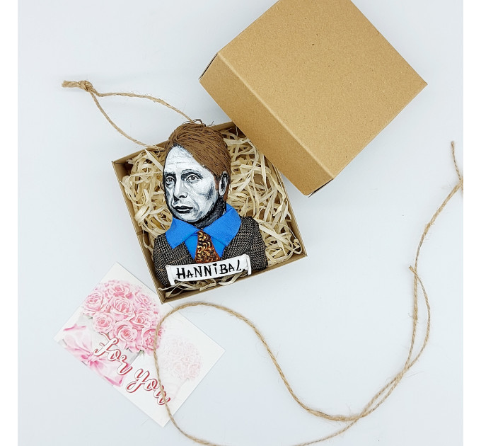 Set Hannibal Lecter and Will Graham ornaments, Halloween Horror Movie ornaments