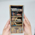 Library Bookcase, Miniature Bookshelf 1 : 12 , Library Bookshelves - Dollhouse furniture
