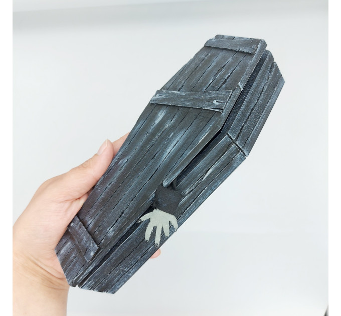 Vampire in a coffin, dark Gothic doll - Vampire gift - handmade Halloween decor