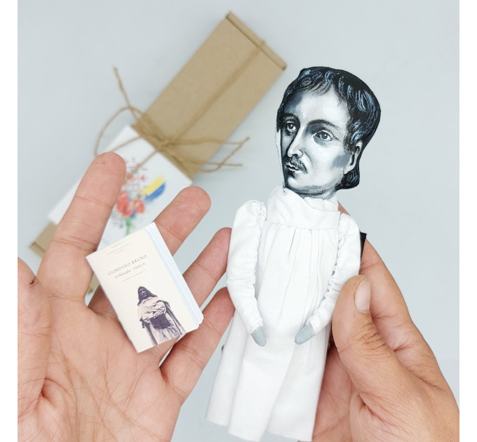 Giordano Bruno figure, famous Italian philosopher, cosmological theorist - Science Teacher gift!