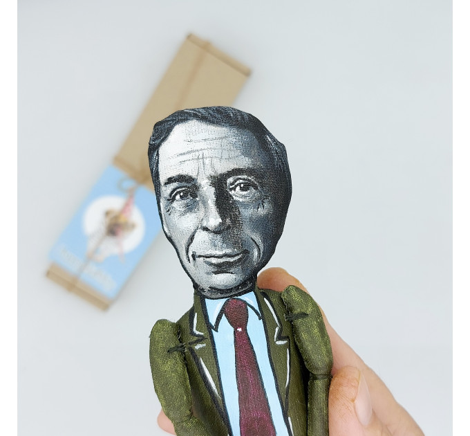 Bernard Williams figurine, famous English moral philosopher - Home library decor, Collectible doll
