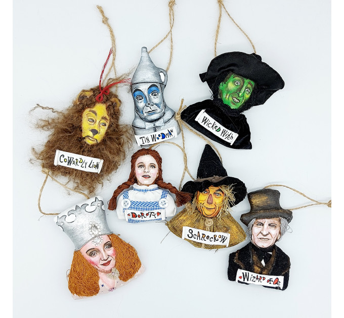 Scarecrow Wizard of Oz, Christmas ornament handmade
