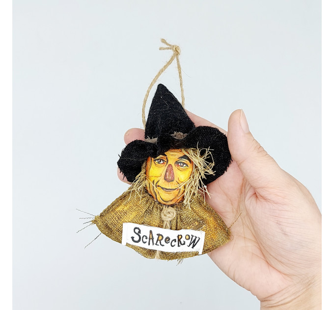 Scarecrow Wizard of Oz, Christmas ornament handmade