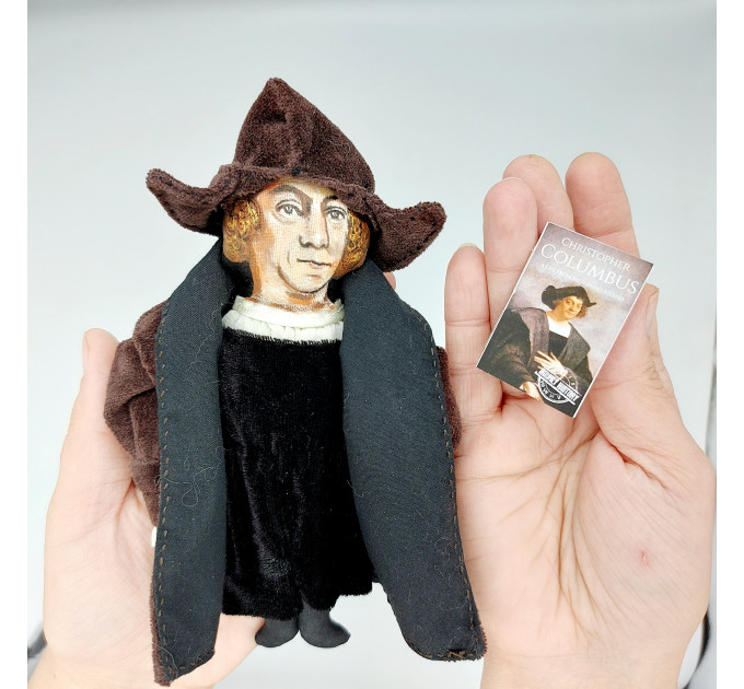 Christopher Columbus figure, famous  Italian explorer and navigator, traveler - History gift!