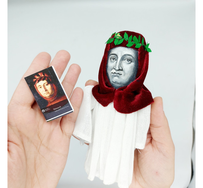 Francesco Petrarca figure, father of humanism, famous scholar, poet Renaissance - History art