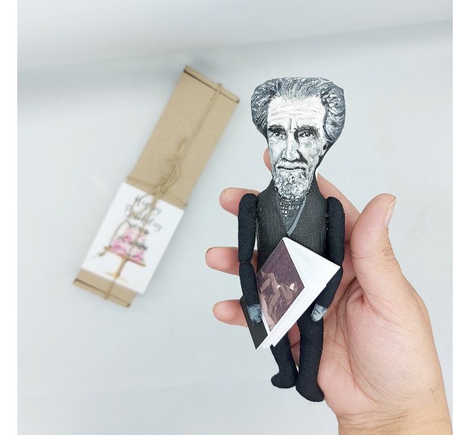 Ezra Pound figurine, famous American poet and critic - library bookshelves decor - Literary gift !