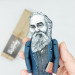 Walt Whitman figurine, American poet, essayist, Poetry gifts! Bookshelves decor