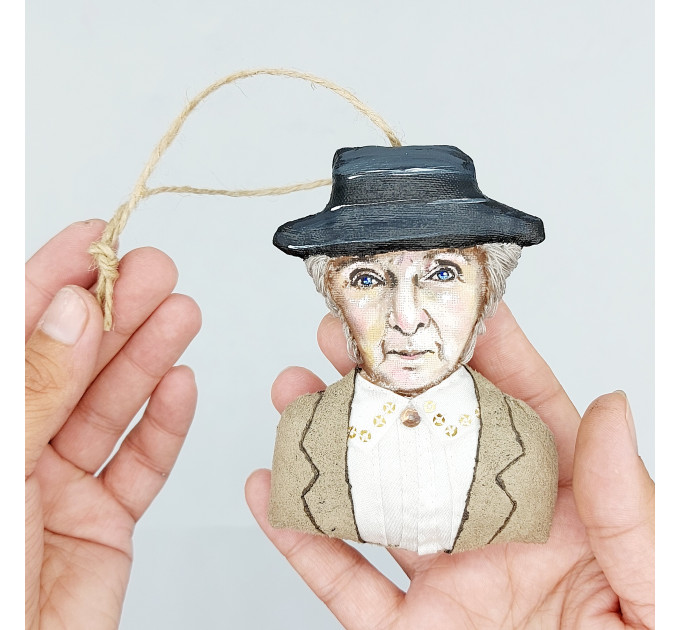 Miss Marple Christmas ornament