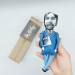 Thorstein Veblen figurine, American economist, famous critic of capitalism - Gift for economist!