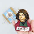 Nicolaus Copernicus Christmas ornament, science fiction decor 